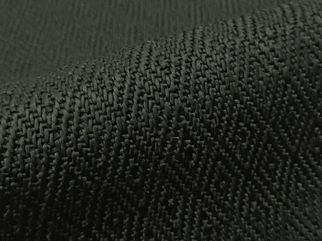 平和屋本店●希少 ざざんざ織 八寸名古屋帯 入子菱 黒地 逸品 未使用 CZAA1796s5