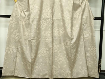 平和屋本店■極上　東郷織物謹製　本場大島紬　白大島　160亀甲　草木染　手織絣　証紙付き　逸品　CZAA1801s5