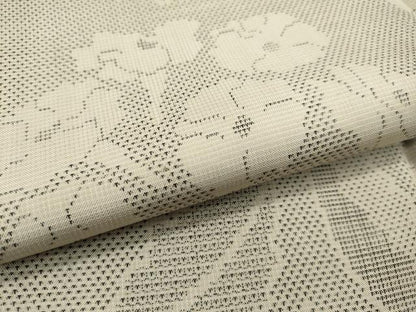 平和屋本店■極上　東郷織物謹製　本場大島紬　白大島　160亀甲　草木染　手織絣　証紙付き　逸品　CZAA1801s5