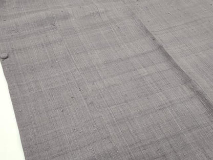 平和屋本店■極上　浦野理一　経節紬　道行コート　ロング丈　鳩羽鼠色　逸品　CZAA1809s5