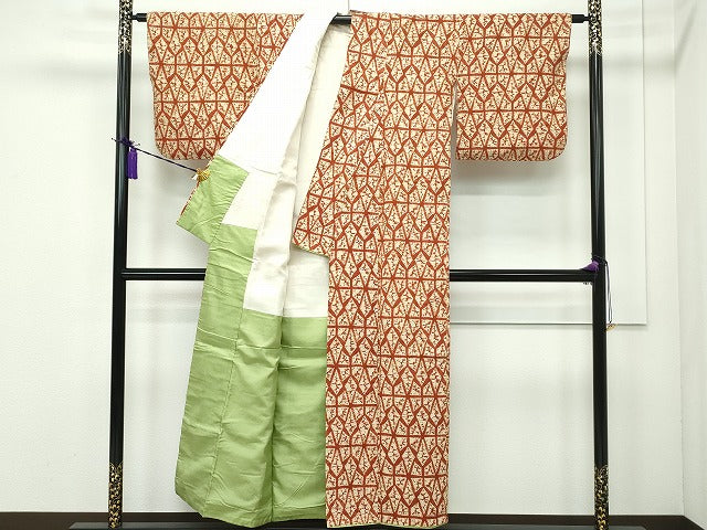 平和屋本店●極上 茜染 綿 逸品 CZAA1817s5