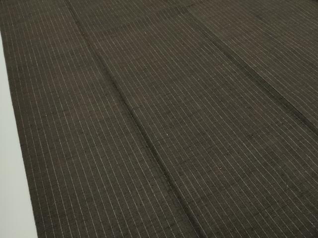 平和屋本店●極上 日本工芸会正会員 伝統工芸士 鈴木苧紡庵 重要無形文化財 紬 間道 証紙付き 逸品 CZAA1818s5
