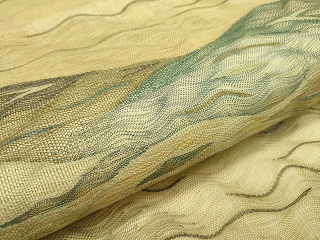 平和屋本店■極上　夏物　太鼓柄袋帯　シルクロード　すくい織　逸品　未使用　CZAA1859s5