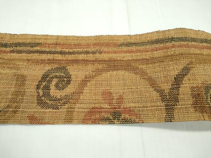 平和屋本店＊極上 夏物 八寸名古屋帯 科布 榀木織 唐草文 逸品 CZAA1862s5
