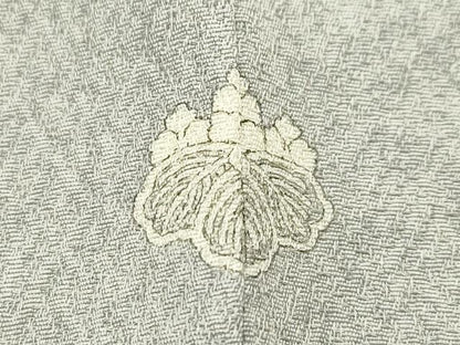 平和屋本店■極上　京友禅の第一人者　松井青々　訪問着　駒刺繍　草花丸文　金銀彩　茶鼠色地　逸品　CZAA1891s5
