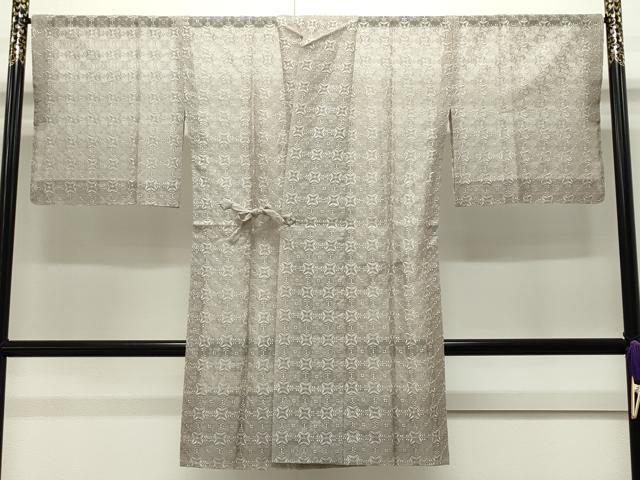 平和屋本店■極上　道中着　オーガンジー　スリーシーズン　春夏秋　塵除け　ロング丈　生壁色地　逸品　CZAA1935s5