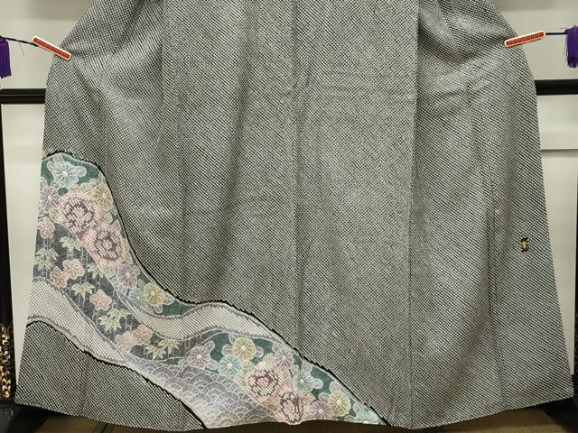 平和屋本店■極上　名門　藤娘きぬたや・総絞り　伊藤卓夫　訪問着　菊笹竹梅文　黒地　逸品　CZAA1938s5
