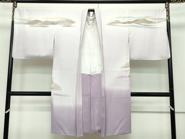 平和屋本店■極上　長羽織　流水舞花弁　暈し染め　逸品　未使用　CZAA1952s5