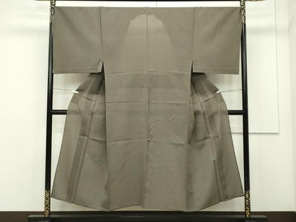 平和屋本店＊極上 男性 キングサイズ 夏物 お召 涅色地 逸品 CZAA1958s5