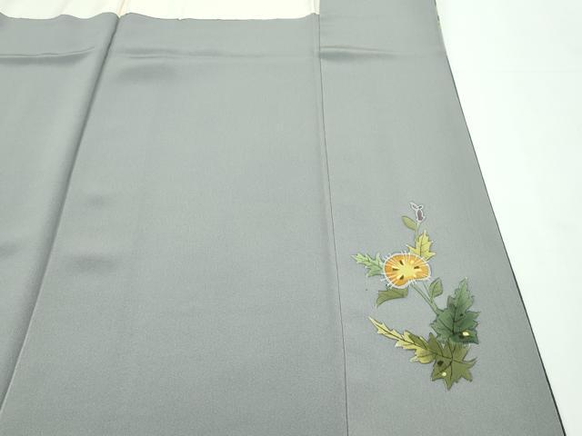 平和屋本店●極上 本加賀友禅作家 木村雨山 訪問着 ザクロ 草花文 暈し染め 逸品 CZAA1960s5