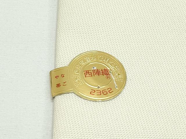 平和屋本店■極上 西陣 大光謹製 九寸名古屋帯 クリスマス オーナメント トナカイ 金糸 証紙付 逸品 新品 CZAA1984s5