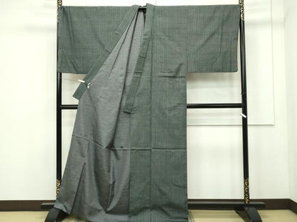 平和屋本店■極上　男性　銀座もとじ　キングサイズ　紬　逸品　CZAA2004s5