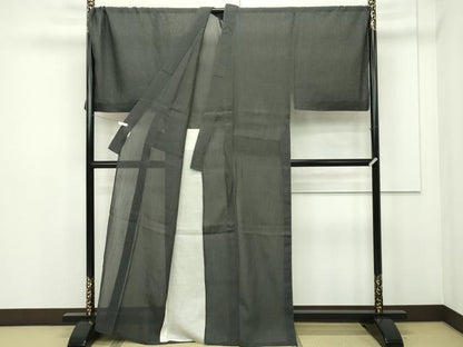 平和屋本店■極上　夏物　男性　銀座もとじ　キングサイズ　上布　縞　麻　逸品　CZAA2007s5