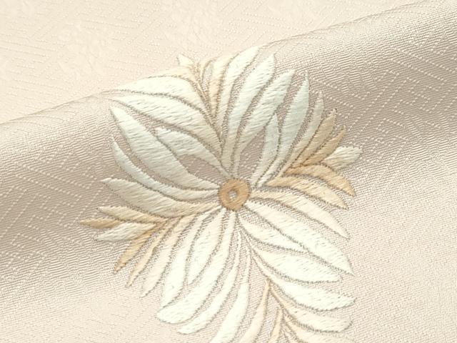 平和屋本店■極上　山口美術織物　皇室　伊勢神宮御用　西陣織　訪問着　総刺繍　菱花文　洗柿色地　逸品　CZAA2009s5