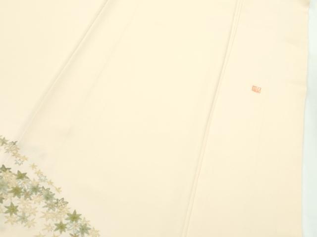 平和屋本店■極上　山口美術織物　皇室　伊勢神宮御用　西陣織　寿光織　訪問着　総刺繍　桜楓文　金糸　冊子付き　逸品　CZAA2012s5