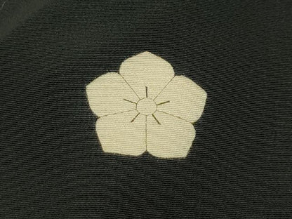 平和屋本店■極上　アンティーク　大正ロマン　振袖　相良刺繍　松竹梅飛鶴文　暈し染め　黒地　逸品　CZAA2043s5