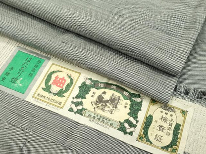 平和屋着物●極上　男性　キングサイズ　結城紬　奥順謹製　はたおり娘　逸品　CZAA4758s6
