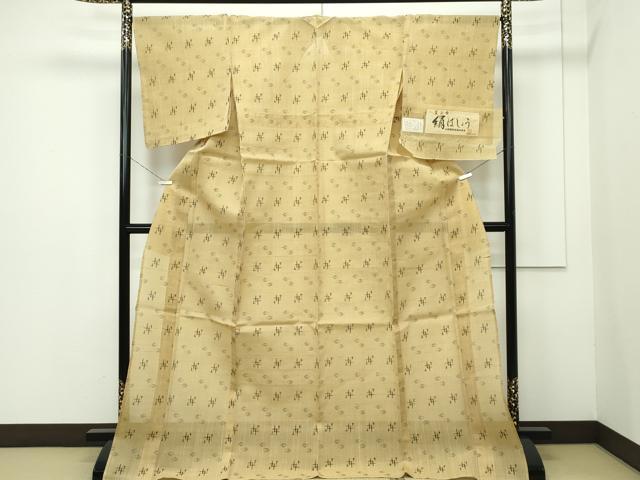 平和屋本店■極上　夏物　夏上布　絹芭蕉　証紙付き　逸品　未使用　CZAA2061s5