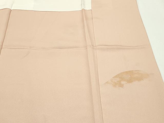 平和屋本店■極上　福田喜三郎の娘　京縫　下司喜三子　訪問着　草花文　金彩　一斤染色地　逸品　CZAA2066s5