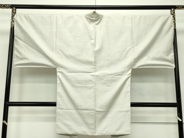 平和屋本店○極上 男性 本場大島紬 白大島 アンサンブル 100亀甲 総