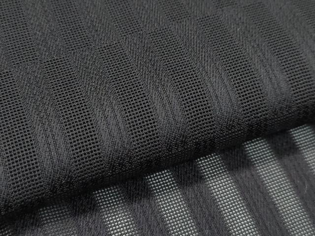 平和屋本店＊極上 男性 夏物 色無地 紋紗 黒紅色 逸品 CZAA2078s5