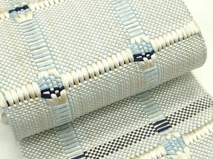 平和屋本店■極上　男性　角帯　宝来織　米沢　紙格子　近賀織物謹製　逸品　CZAA2084s5