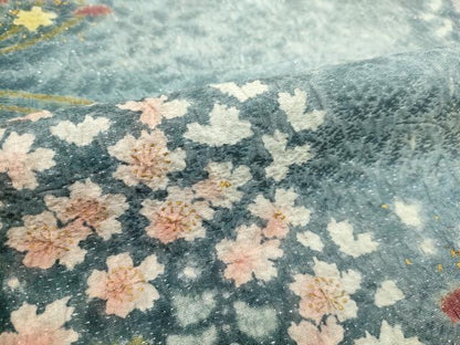 平和屋本店●極上 吉乃一廉 幻の辻が花 訪問着 草花文 暈し染め 銀通し地 ほていや扱い 逸品 CZAA2104s5