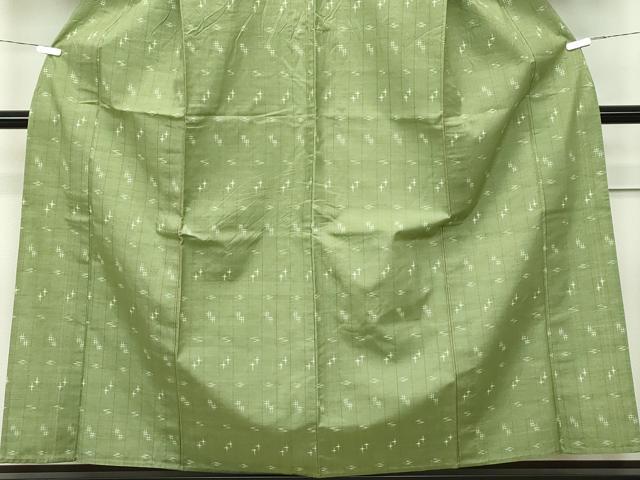 平和屋本店▽極上 本場琉球絣 単衣 手おり 大城キク作 やまと誂製 証紙付き 逸品 CZAA2109s5