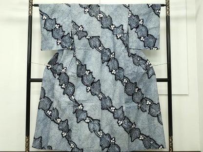 平和屋本店■極上　夏物　浴衣　有松鳴海絞り　　綿　逸品　CZAA2116s5