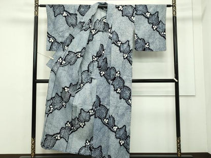 平和屋本店■極上　夏物　浴衣　有松鳴海絞り　　綿　逸品　CZAA2116s5