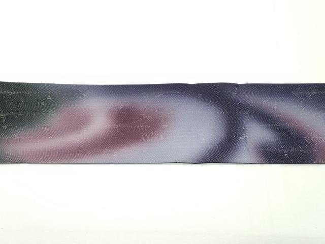 平和屋本店●最高級 二代目 久保田一竹 幻の辻が花 九寸名古屋帯 黒地 金通し地 ほていや扱い 証紙付き 逸品 未使用 CZAA2145s5