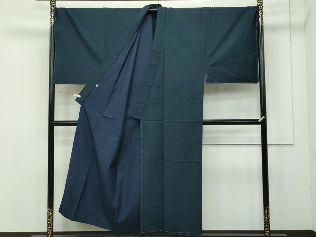 平和屋本店■極上　男性　キングサイズ　紬　アンサンブル　褐返色　逸品　未使用　CZAA2166s5