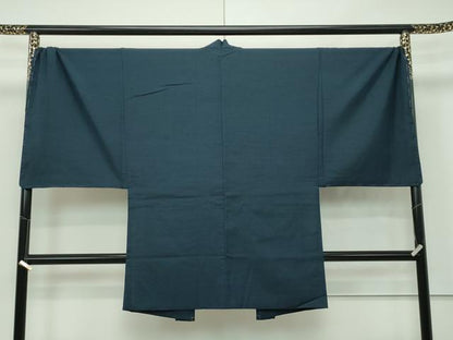 平和屋本店■極上　男性　キングサイズ　紬　アンサンブル　褐返色　逸品　未使用　CZAA2166s5