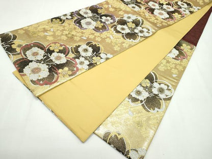 平和屋本店●極上 振袖・袋帯セット 総絞り 駒刺繍 束ね熨斗牡丹文 黒地 逸品 CZAA2181s5