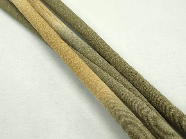 平和屋本店●京都の名門ブランド 銀花仙 帯締め・帯揚げセット 蔦の葉地紋 逸品 未使用 CZAA2187s5