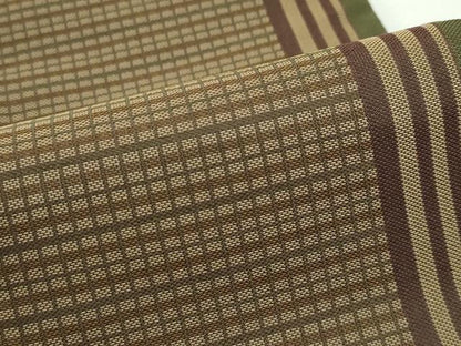 平和屋本店■極上　男性　京の名門・菱屋六右ェ門　両面　角帯　名物裂間道　共箱付き　逸品　未使用　CZAA2192s5
