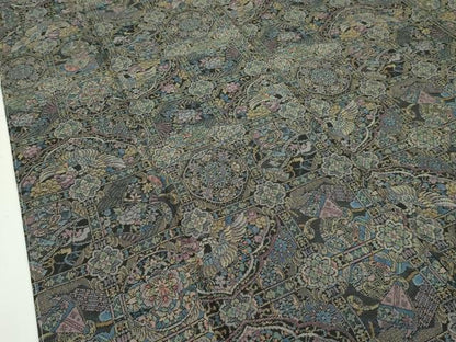 平和屋本店■極上　都喜ヱ門　本場大島紬　９マルキ　古典絵巻　藤絹織物謹製　証紙付き　逸品　CZAA2201s5