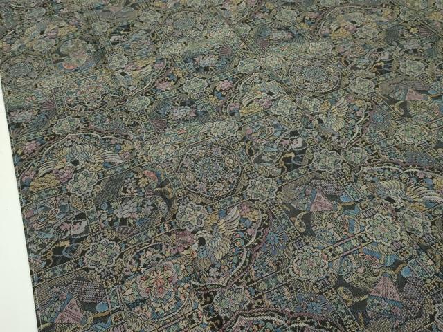 平和屋本店■極上　都喜ヱ門　本場大島紬　９マルキ　古典絵巻　藤絹織物謹製　証紙付き　逸品　CZAA2201s5
