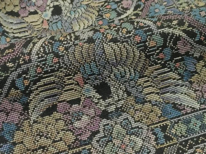 平和屋本店■極上　都喜ヱ門　本場大島紬　９マルキ　古典絵巻　藤絹織物謹製　証紙付き　逸品　CZAA2201s5