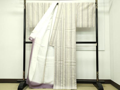 平和屋本店●極上 結城紬 奥順謹製 はたおり娘 100亀甲 平織り 竹並び やまと誂製 証紙付き 逸品 未使用 CZAA22475s