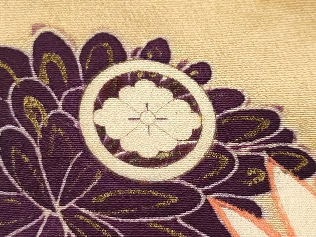 平和屋本店■極上　アンティーク　大正ロマン　振袖・長襦袢セット　駒刺繍　吉祥草花文　暈し染め　金彩　逸品　CZAA2271s5