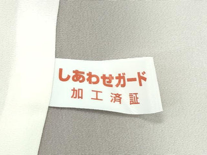 平和屋本店●極上 訪問着 総手刺繍 胡蝶蘭 暈し染め 金糸 黒紅色地 逸品 未使用 CZAA2275s5