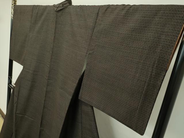 平和屋本店●極上 国指定重要無形文化財 本場久米島紬 手織 小田急百貨店扱い 反端付き 逸品 CZAA2278s5