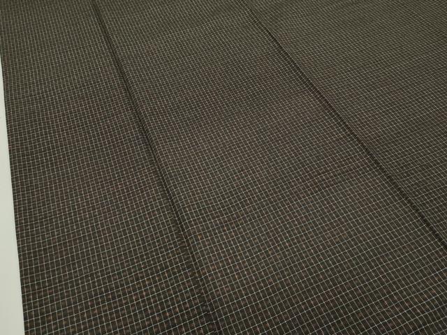 平和屋本店●極上 国指定重要無形文化財 本場久米島紬 手織 小田急百貨店扱い 反端付き 逸品 CZAA2278s5