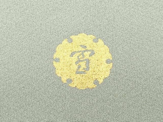平和屋本店■極上　ジャパンオートクチュール　渡辺雪三郎　色留袖　菊　金彩　灰汁色地　逸品　CZAA2281s5