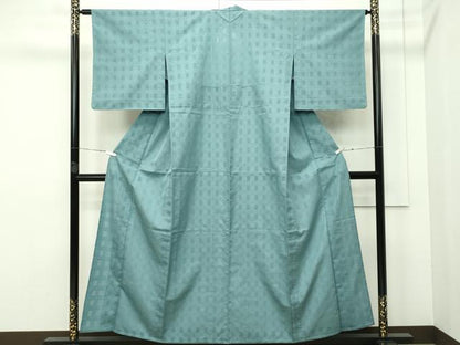 平和屋本店■希少　沖縄県最高級織物　夏物　首里花倉織　首里織　花織・絽織・紗織　青山みとも　錆浅葱色　逸品　CZAA2309s5