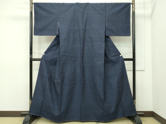 平和屋本店□極上 本場結城紬 重要無形文化財 杢 証紙付き 逸品 未