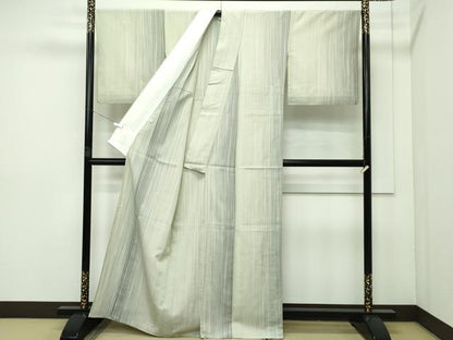 平和屋本店■極上　本塩沢　やまだ織　200色　単衣　逸品　CZAA2344s5