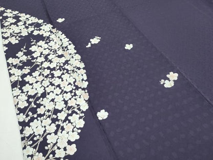平和屋本店■極上　山口美術織物　皇室　伊勢神宮御用　西陣織　訪問着　総刺繍　錦繍　枝花文　金糸　滅紫色地　冊子付　逸品　CZAA2358s5