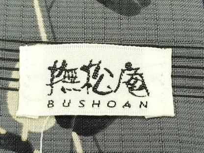 平和屋本店■極上　夏物　撫松庵　小紋・浴衣兼用　草花間道　セオアルファ　洗える着物　逸品　CZAA2389s5